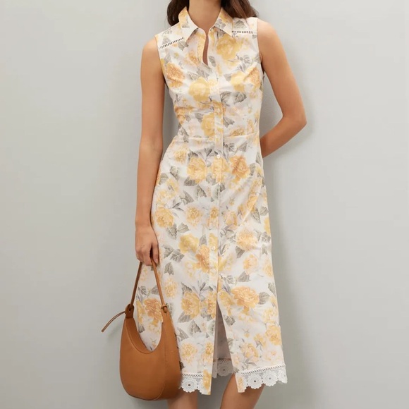 Rachel Parcell Dresses & Skirts - Rachel Parcell Sleeveless Shirt Dress in Peonies Floral
